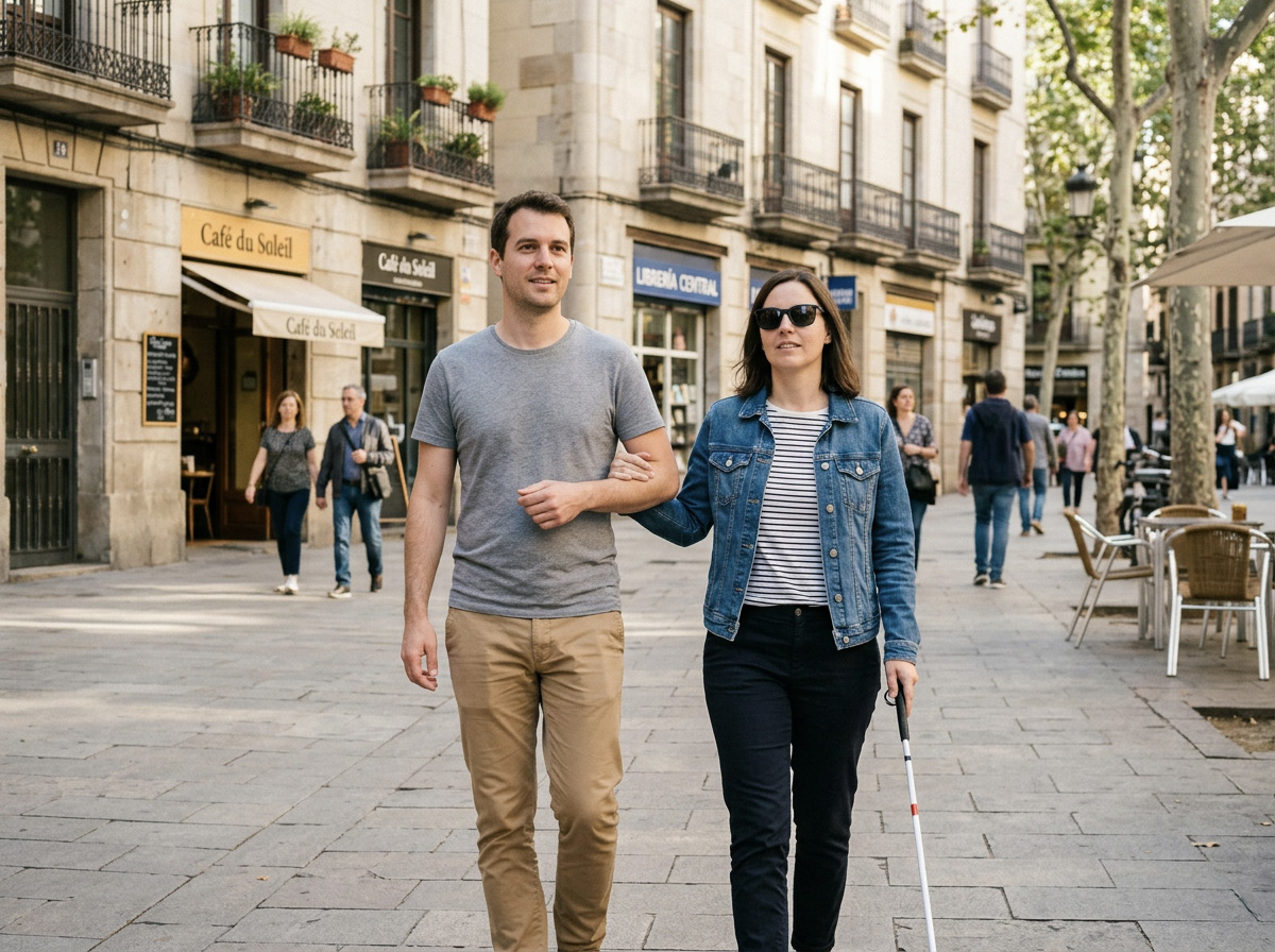 dos personas paseando