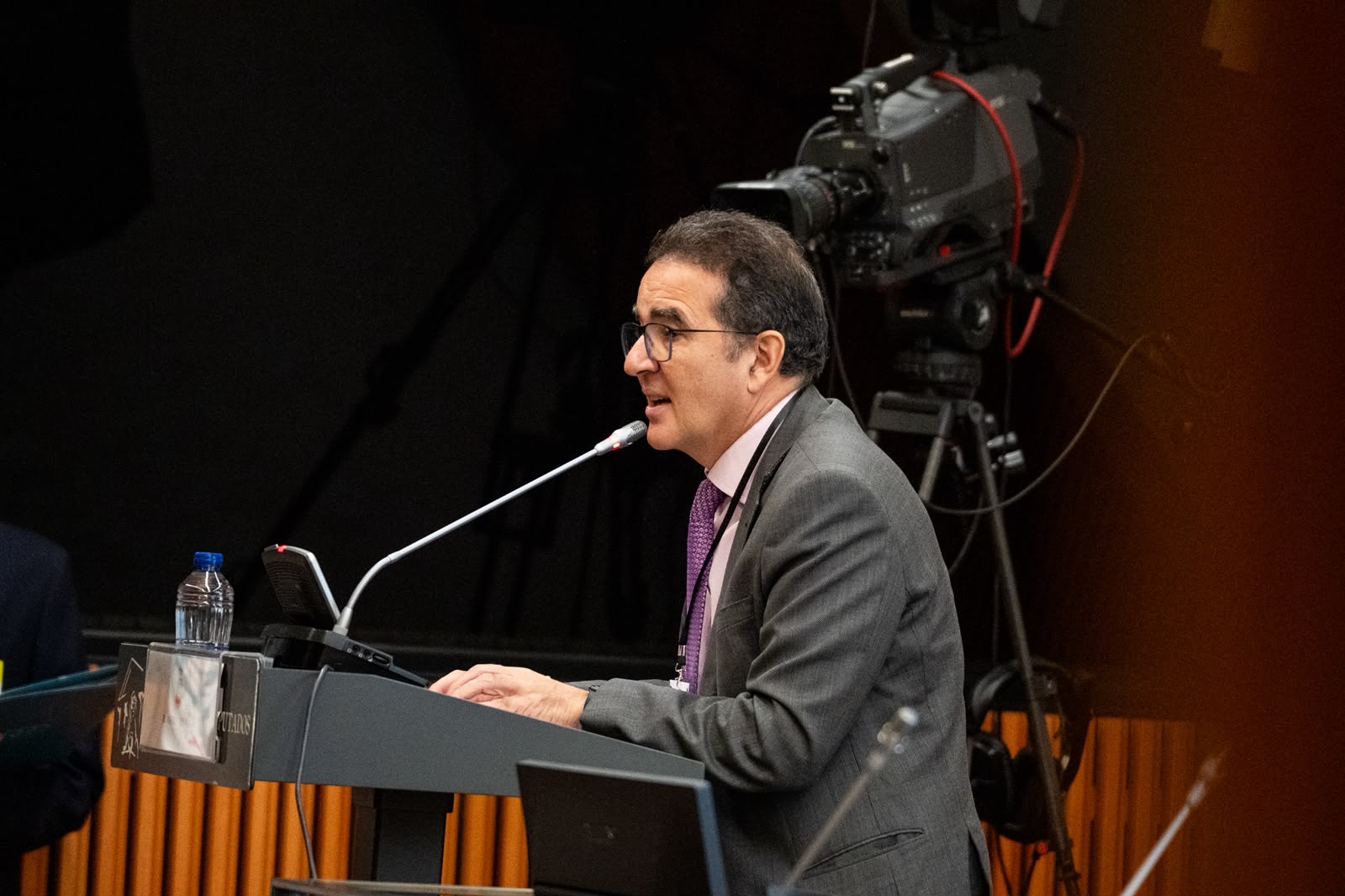 Andrés Ramos, vicepresidente de la Fundación ONCE Baja Visión, en la jornada 'Mirando al Futuro: Decálogo para la Salud Visual Infantil en España'